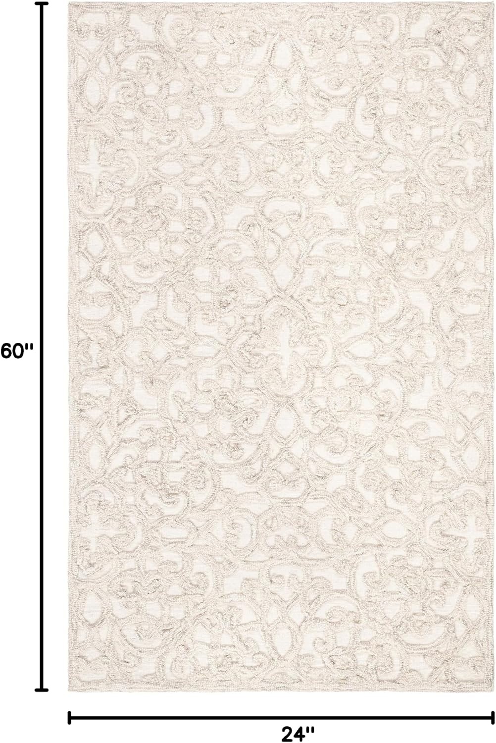 image:imageSAFAVIEH Trace Collection 8 Round BrownIvory TRC103T Handmade Premium Wool Entryway Foyer Living Room Bedroom Kitchen Area RugCamelIvory