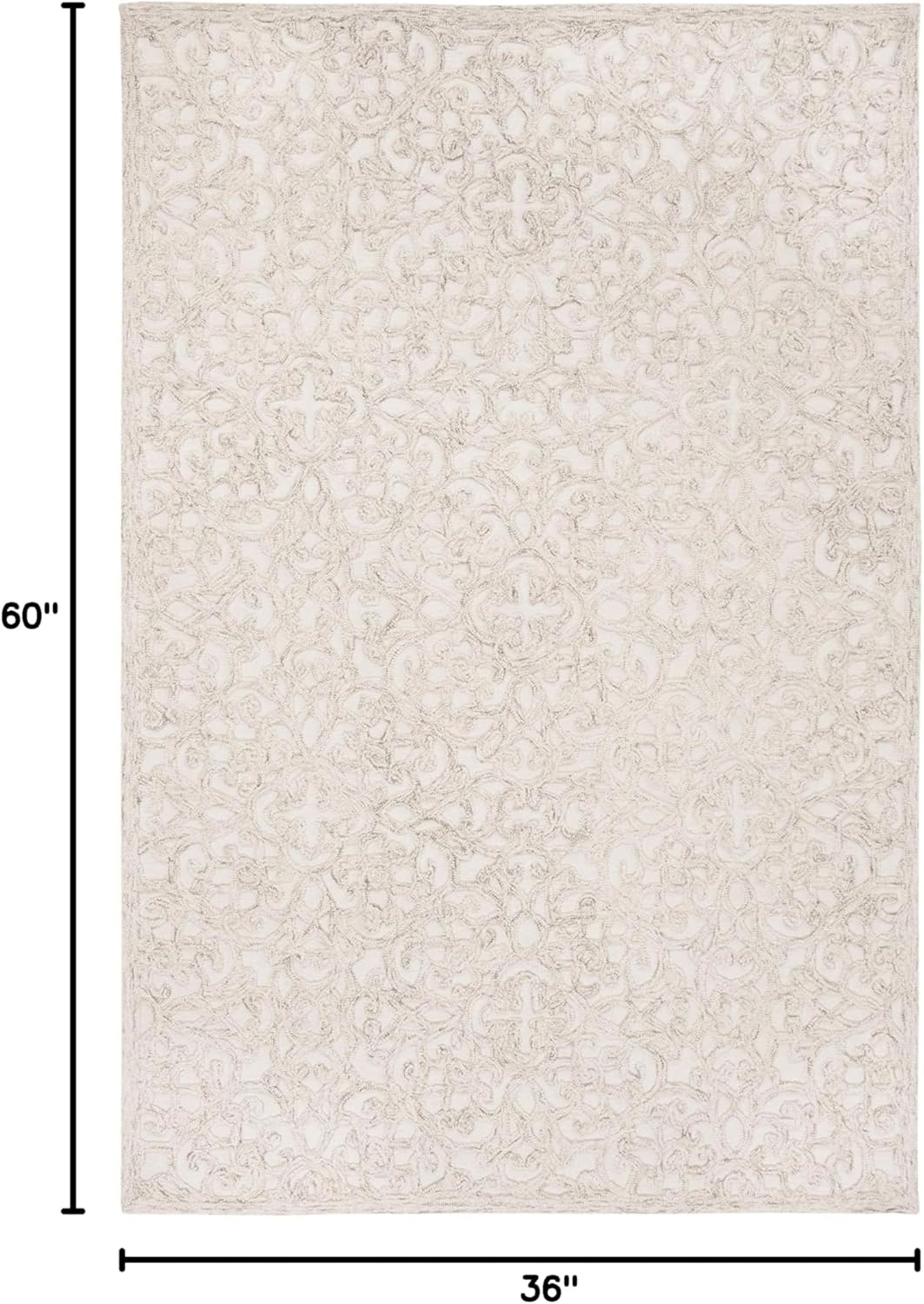 image:imageSAFAVIEH Trace Collection 8 Round BrownIvory TRC103T Handmade Premium Wool Entryway Foyer Living Room Bedroom Kitchen Area RugCamelIvory