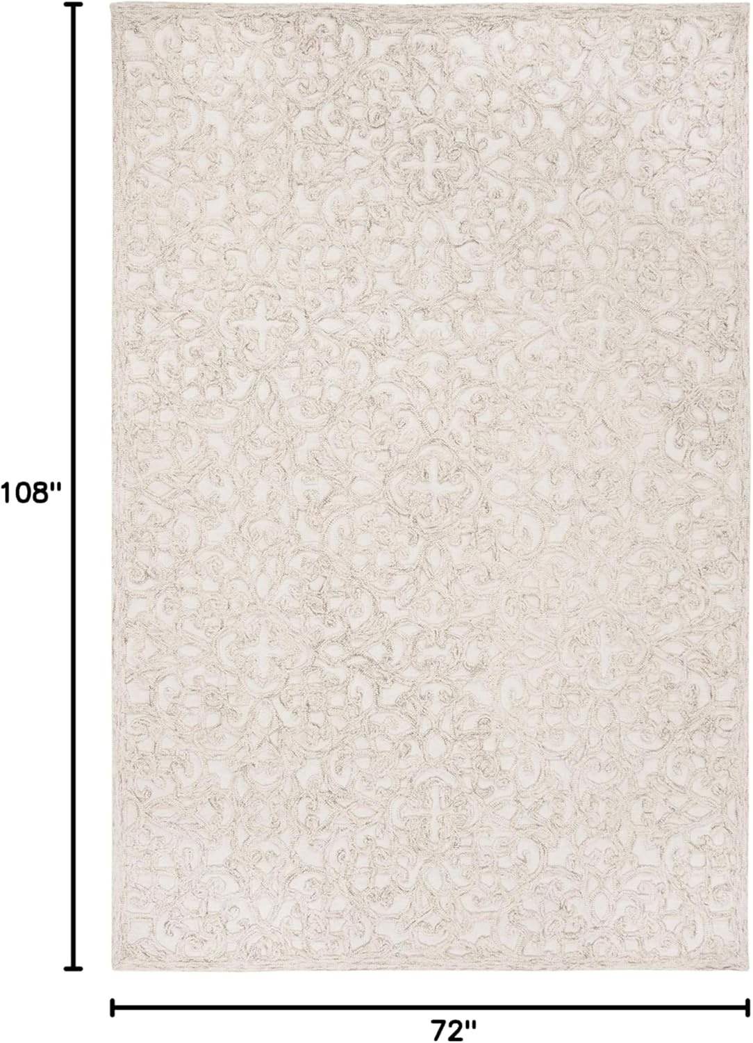 image:imageSAFAVIEH Trace Collection 8 Round BrownIvory TRC103T Handmade Premium Wool Entryway Foyer Living Room Bedroom Kitchen Area RugCamelIvory