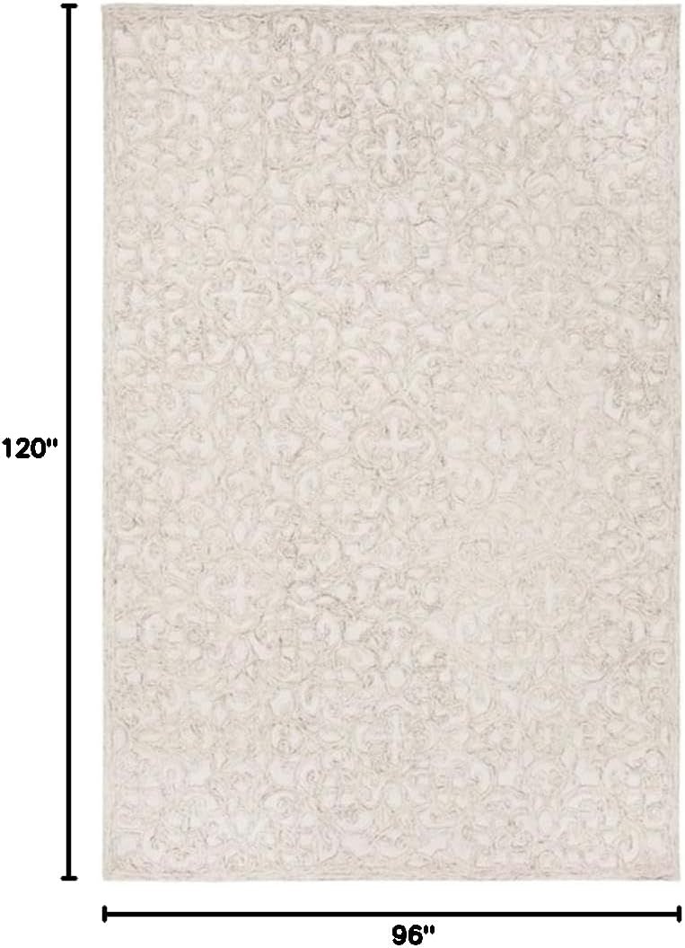 image:imageSAFAVIEH Trace Collection 8 Round BrownIvory TRC103T Handmade Premium Wool Entryway Foyer Living Room Bedroom Kitchen Area RugCamelIvory