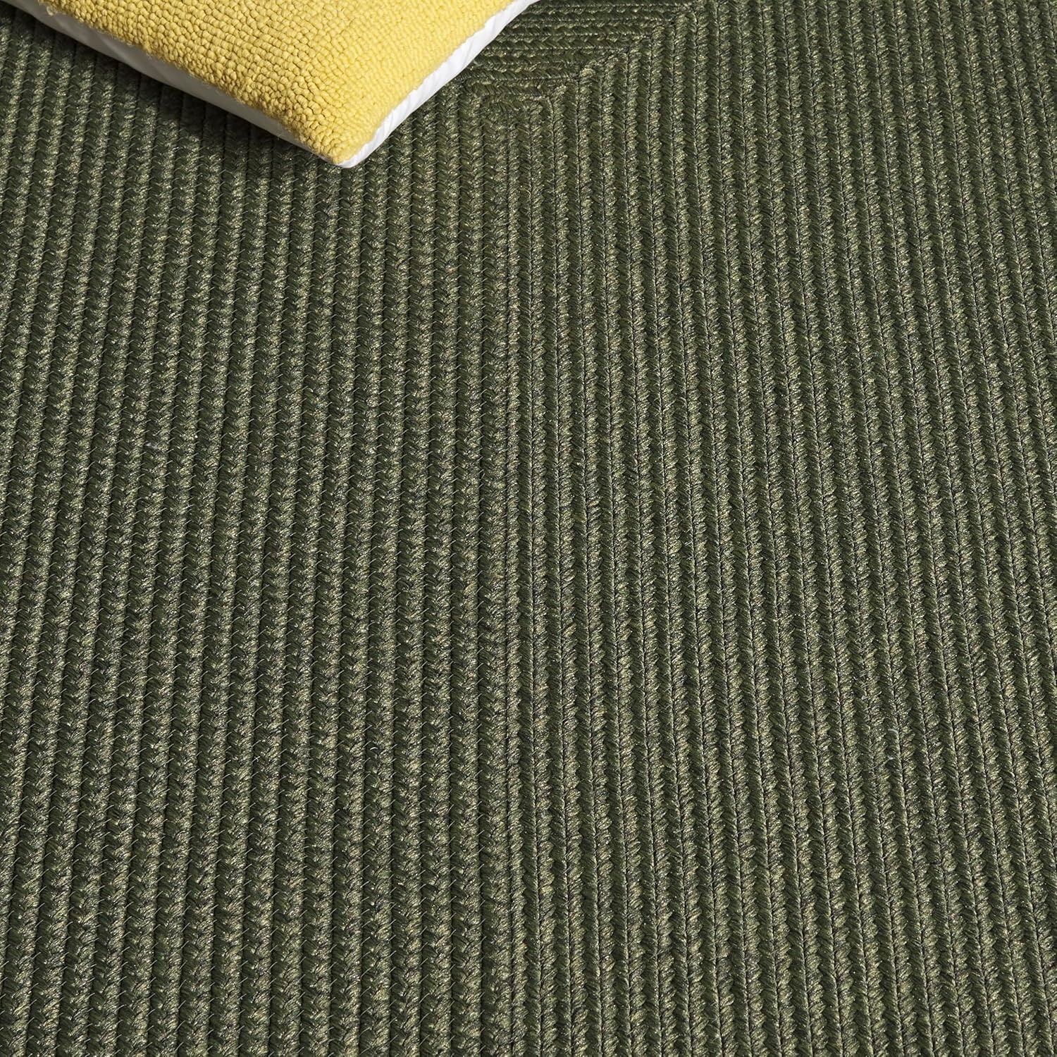 image:imageSAFAVIEH Washable Rug Outdoor Braided Collection 5 x 8 Oval Green Handmade amp Reversible NonShedding amp Easy to Clean Ideal for Patio Backyard Mudroom BRD315AGreen