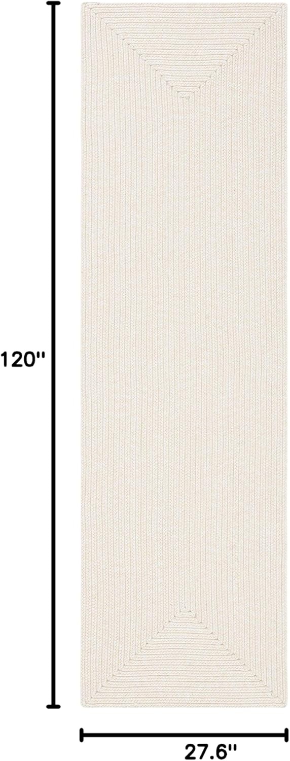 image:imageSAFAVIEH Washable Rug Outdoor Braided Collection 5 x 8 Oval Green Handmade amp Reversible NonShedding amp Easy to Clean Ideal for Patio Backyard Mudroom BRD315AIvoryBeige