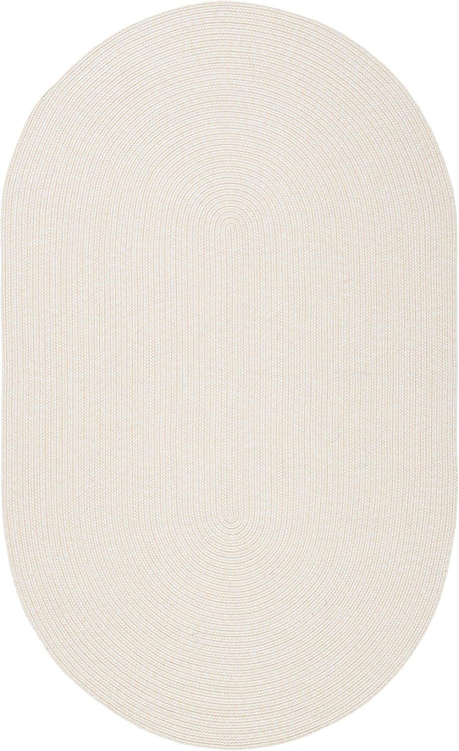 image:imageSAFAVIEH Washable Rug Outdoor Braided Collection 5 x 8 Oval Green Handmade amp Reversible NonShedding amp Easy to Clean Ideal for Patio Backyard Mudroom BRD315AIvoryBeige