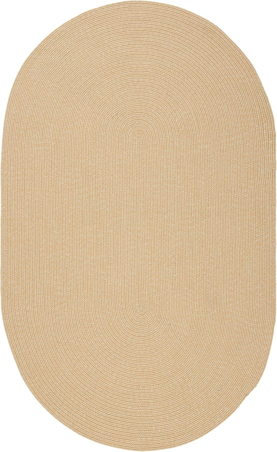 image:imageSAFAVIEH Washable Rug Outdoor Braided Collection 5 x 8 Oval Green Handmade amp Reversible NonShedding amp Easy to Clean Ideal for Patio Backyard Mudroom BRD315ABeigeTan