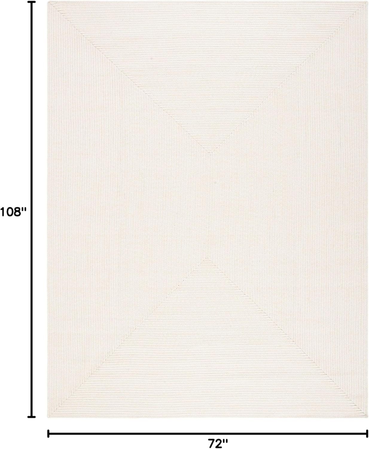 image:imageSAFAVIEH Washable Rug Outdoor Braided Collection 5 x 8 Oval Green Handmade amp Reversible NonShedding amp Easy to Clean Ideal for Patio Backyard Mudroom BRD315AIvoryBeige