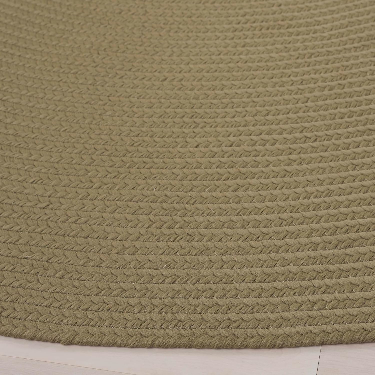 image:imageSAFAVIEH Washable Rug Outdoor Braided Collection 5 x 8 Oval Green Handmade amp Reversible NonShedding amp Easy to Clean Ideal for Patio Backyard Mudroom BRD315ASage