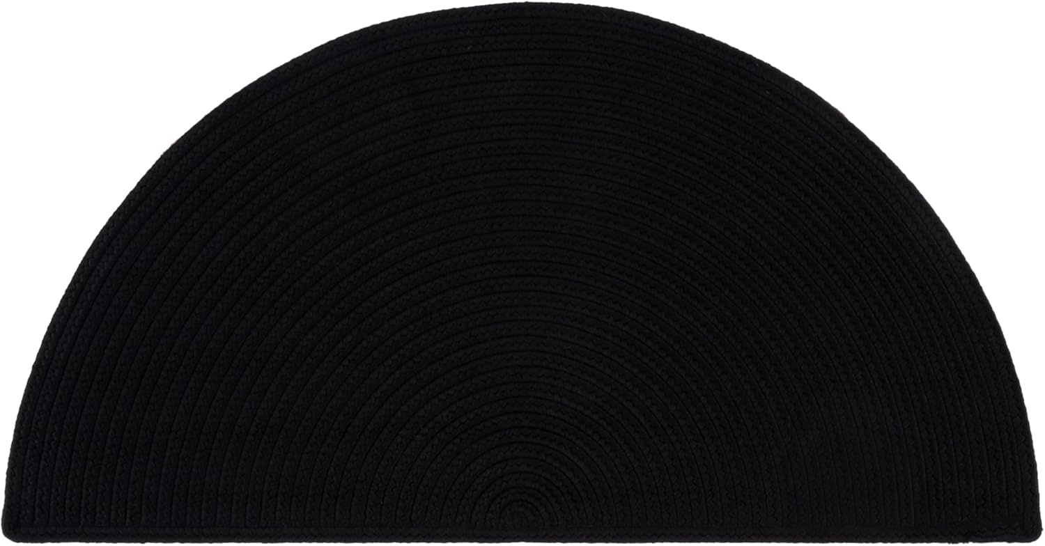 image:imageSAFAVIEH Washable Rug Outdoor Braided Collection 5 x 8 Oval Green Handmade amp Reversible NonShedding amp Easy to Clean Ideal for Patio Backyard Mudroom BRD315ABlack