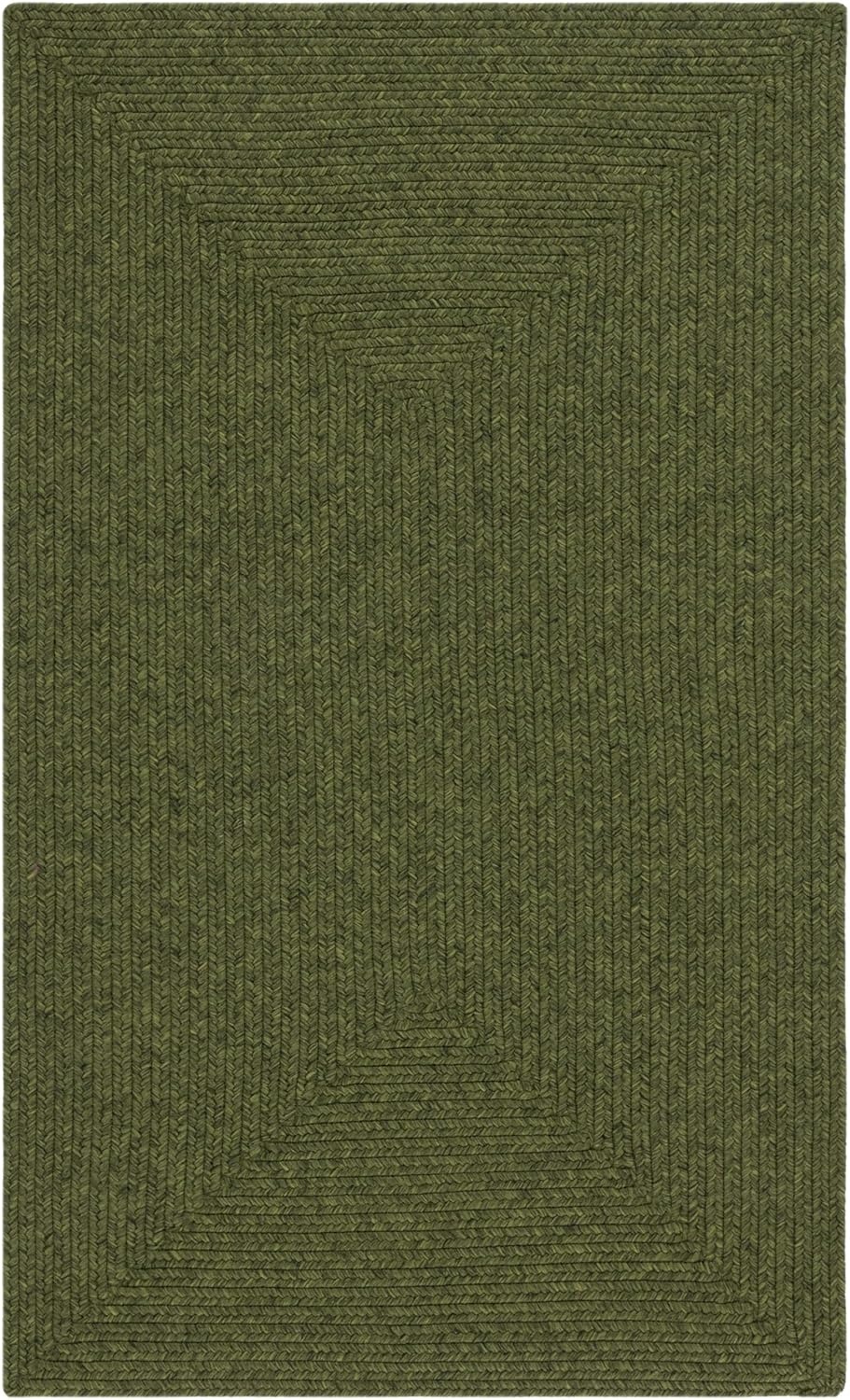 image:imageSAFAVIEH Washable Rug Outdoor Braided Collection 5 x 8 Oval Green Handmade amp Reversible NonShedding amp Easy to Clean Ideal for Patio Backyard Mudroom BRD315AGreen