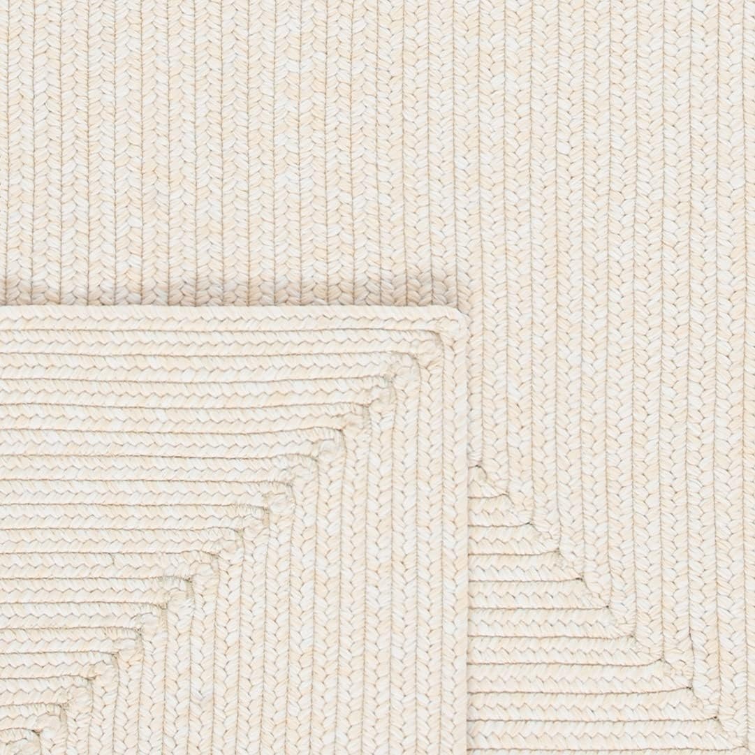 image:imageSAFAVIEH Washable Rug Outdoor Braided Collection 5 x 8 Oval Green Handmade amp Reversible NonShedding amp Easy to Clean Ideal for Patio Backyard Mudroom BRD315AIvoryBeige