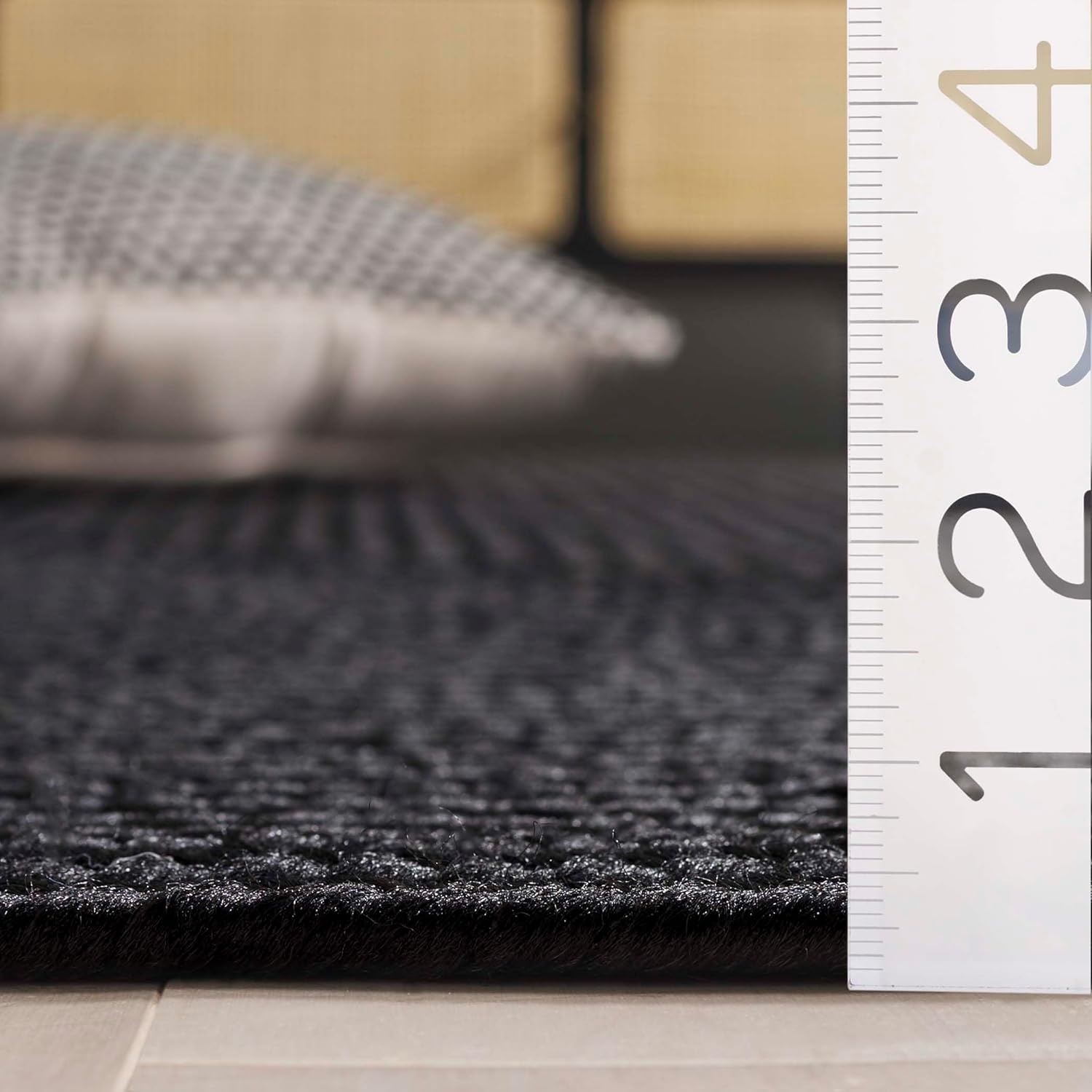 image:imageSAFAVIEH Washable Rug Outdoor Braided Collection 5 x 8 Oval Green Handmade amp Reversible NonShedding amp Easy to Clean Ideal for Patio Backyard Mudroom BRD315ABlack