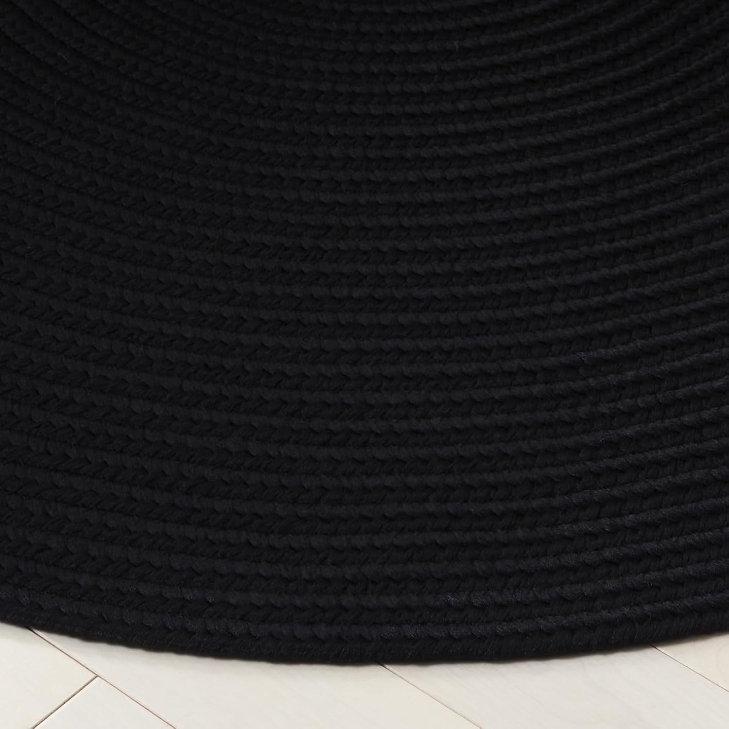 image:imageSAFAVIEH Washable Rug Outdoor Braided Collection 5 x 8 Oval Green Handmade amp Reversible NonShedding amp Easy to Clean Ideal for Patio Backyard Mudroom BRD315ABlack