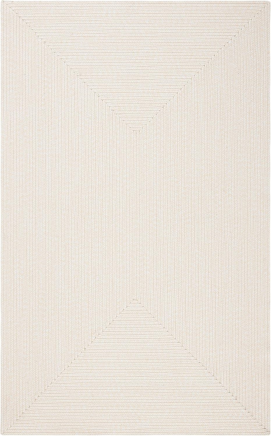 image:imageSAFAVIEH Washable Rug Outdoor Braided Collection 5 x 8 Oval Green Handmade amp Reversible NonShedding amp Easy to Clean Ideal for Patio Backyard Mudroom BRD315AIvoryBeige