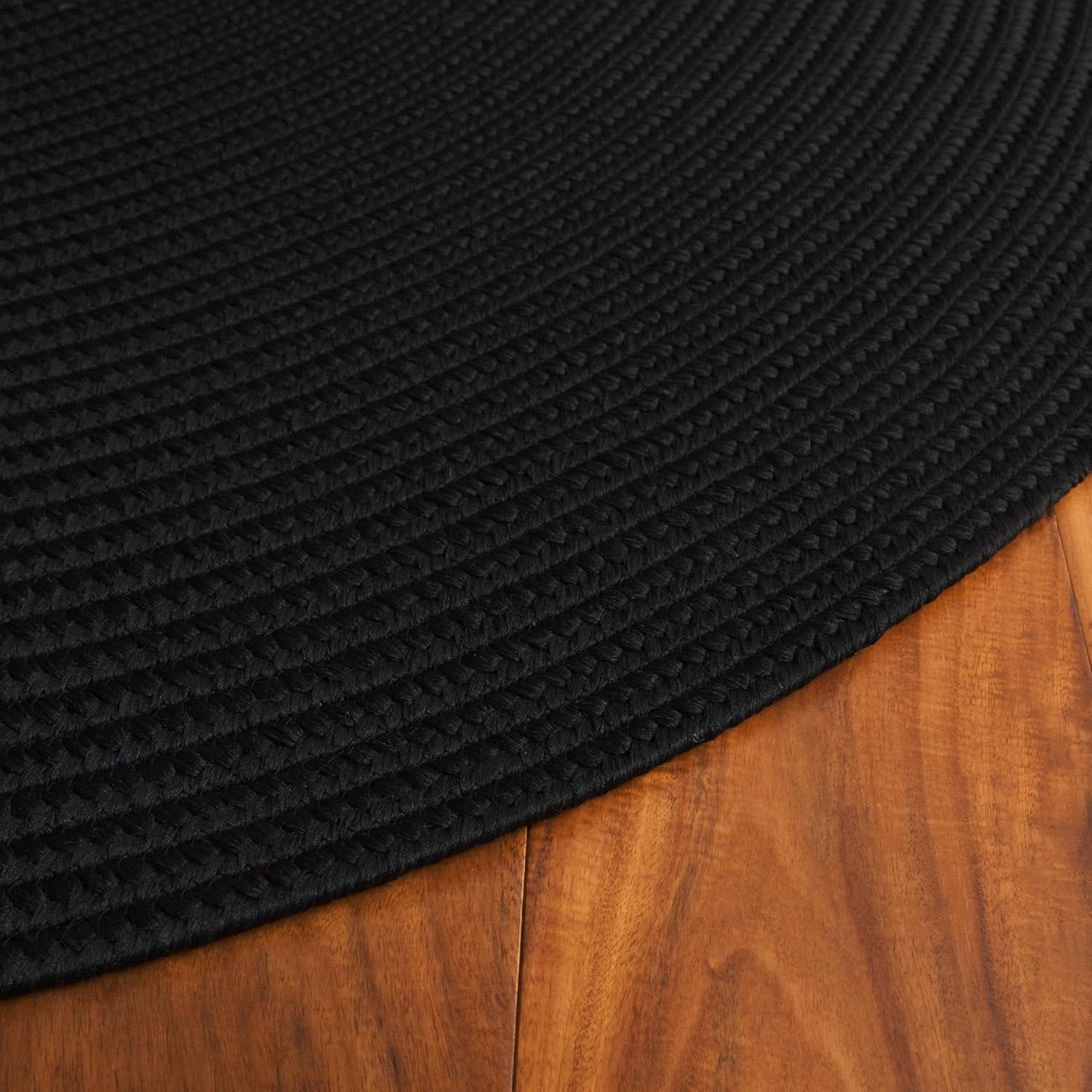 image:imageSAFAVIEH Washable Rug Outdoor Braided Collection 5 x 8 Oval Green Handmade amp Reversible NonShedding amp Easy to Clean Ideal for Patio Backyard Mudroom BRD315ABlack