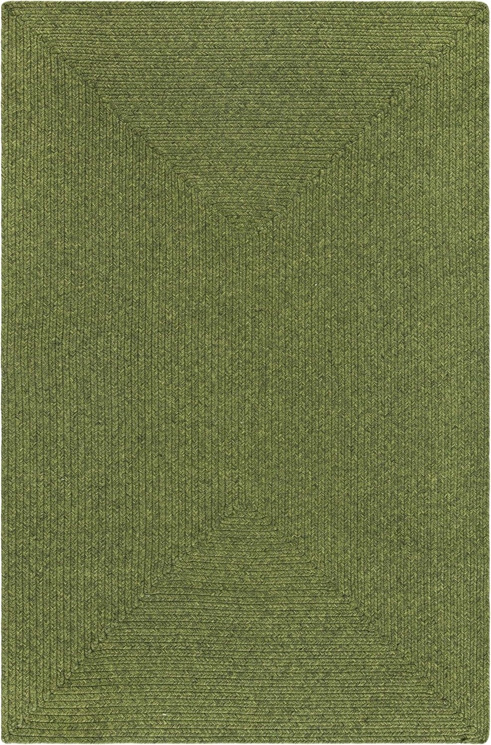 image:imageSAFAVIEH Washable Rug Outdoor Braided Collection 5 x 8 Oval Green Handmade amp Reversible NonShedding amp Easy to Clean Ideal for Patio Backyard Mudroom BRD315AGreen