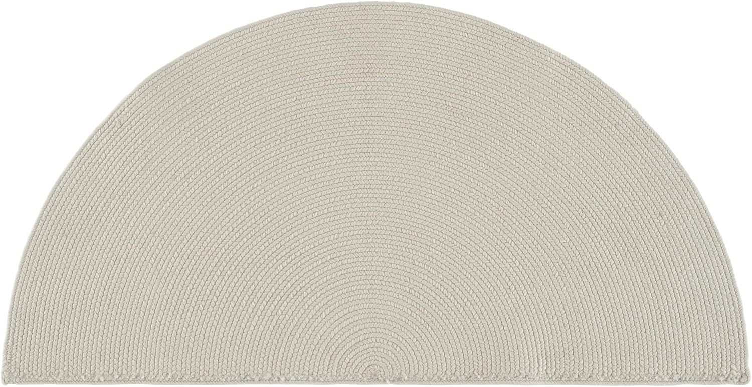 image:imageSAFAVIEH Washable Rug Outdoor Braided Collection 5 x 8 Oval Green Handmade amp Reversible NonShedding amp Easy to Clean Ideal for Patio Backyard Mudroom BRD315ACream