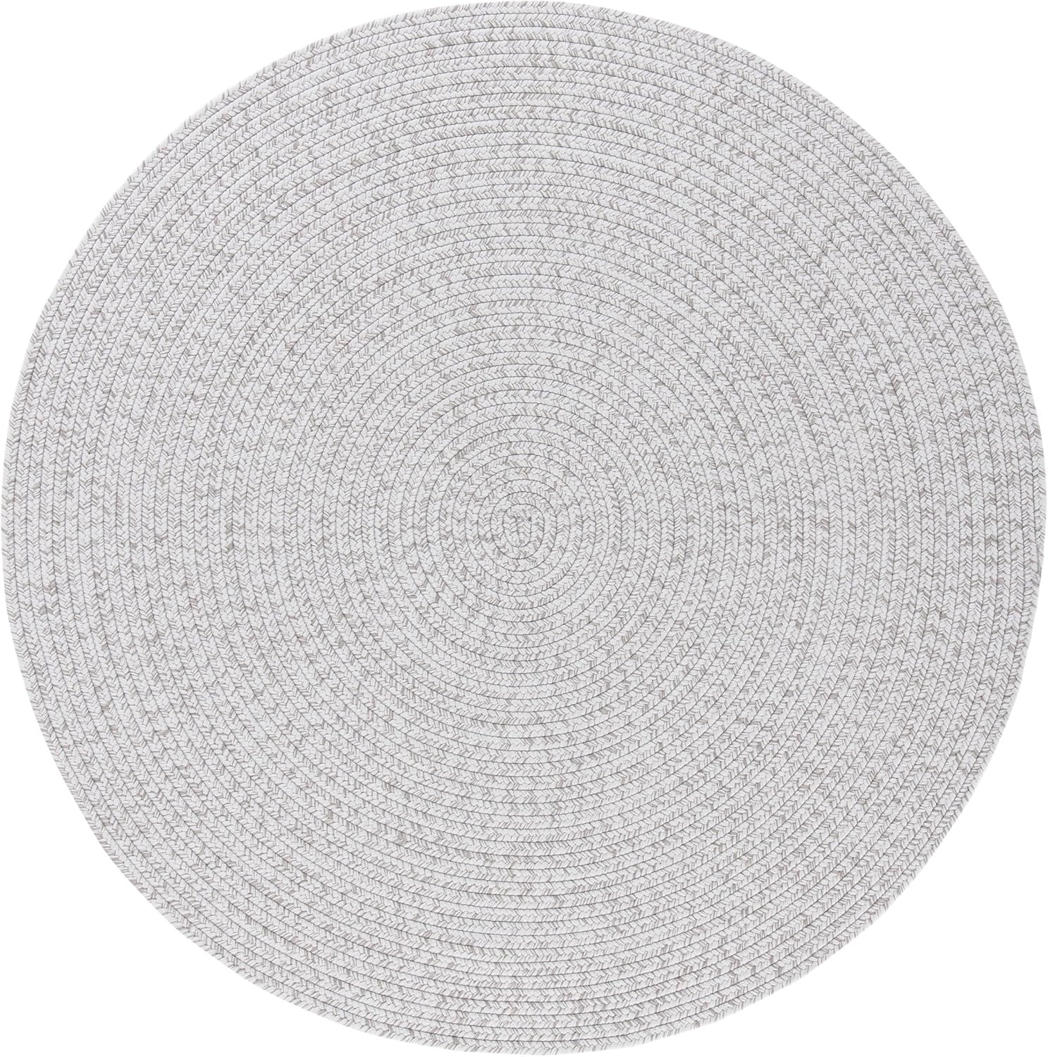 image:imageSAFAVIEH Washable Rug Outdoor Braided Collection 5 x 8 Oval Green Handmade amp Reversible NonShedding amp Easy to Clean Ideal for Patio Backyard Mudroom BRD315ASilverGrey