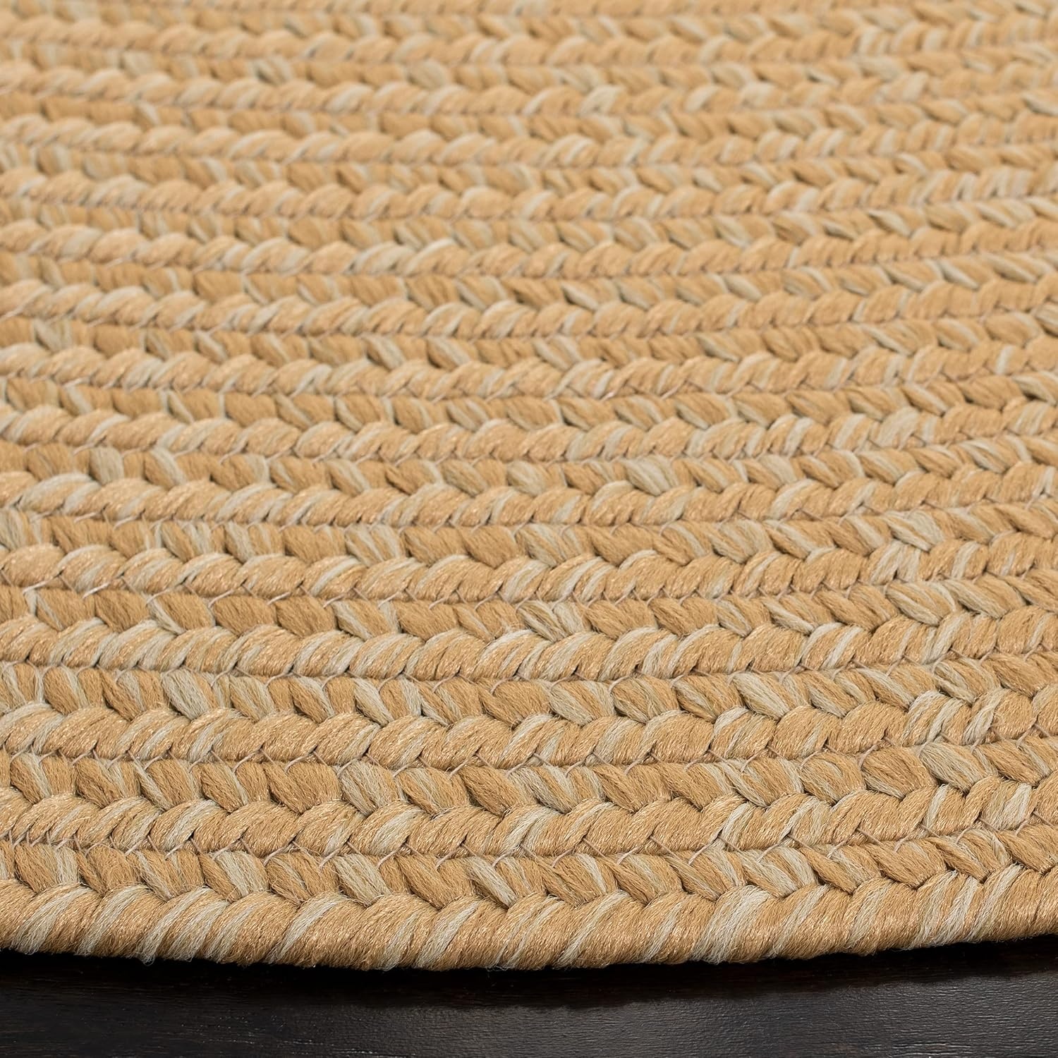 image:imageSAFAVIEH Washable Rug Outdoor Braided Collection 5 x 8 Oval Green Handmade amp Reversible NonShedding amp Easy to Clean Ideal for Patio Backyard Mudroom BRD315ABeigeTan