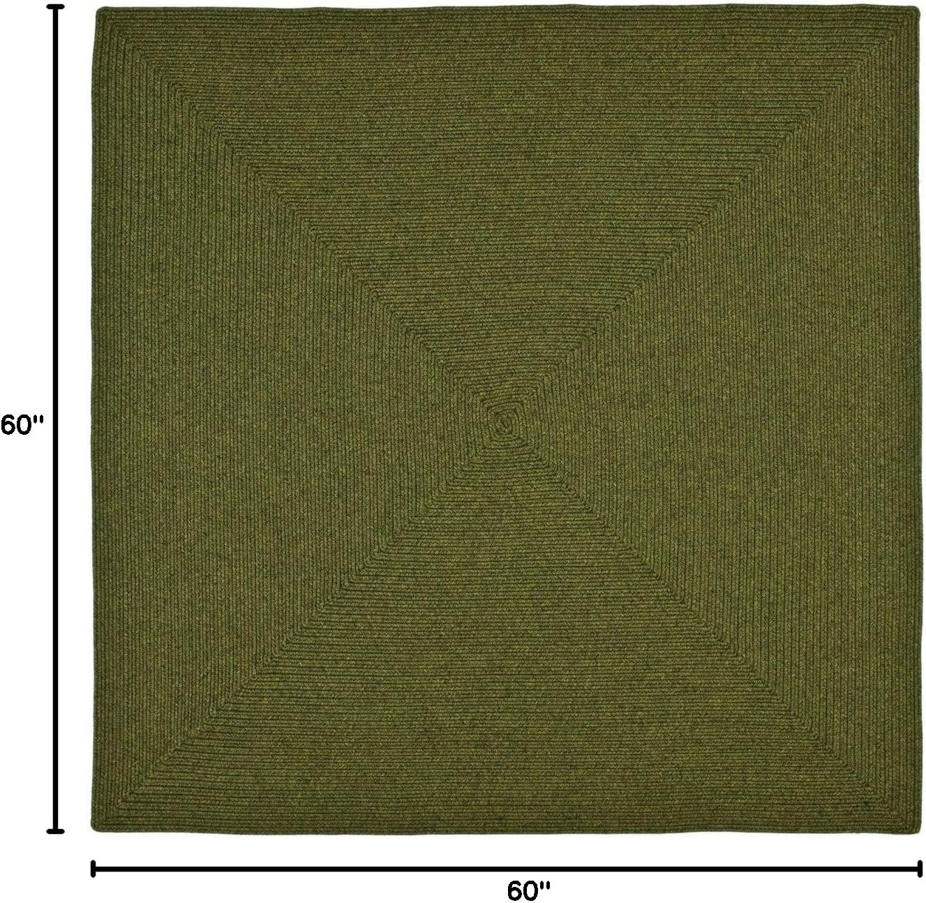 image:imageSAFAVIEH Washable Rug Outdoor Braided Collection 5 x 8 Oval Green Handmade amp Reversible NonShedding amp Easy to Clean Ideal for Patio Backyard Mudroom BRD315AGreen