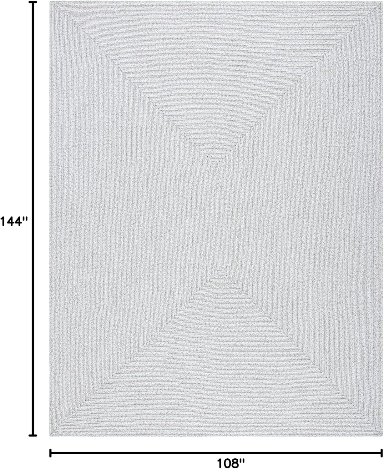 image:imageSAFAVIEH Washable Rug Outdoor Braided Collection 5 x 8 Oval Green Handmade amp Reversible NonShedding amp Easy to Clean Ideal for Patio Backyard Mudroom BRD315ASilverGrey