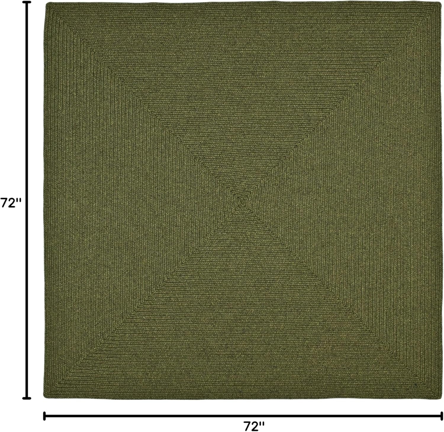 image:imageSAFAVIEH Washable Rug Outdoor Braided Collection 5 x 8 Oval Green Handmade amp Reversible NonShedding amp Easy to Clean Ideal for Patio Backyard Mudroom BRD315AGreen