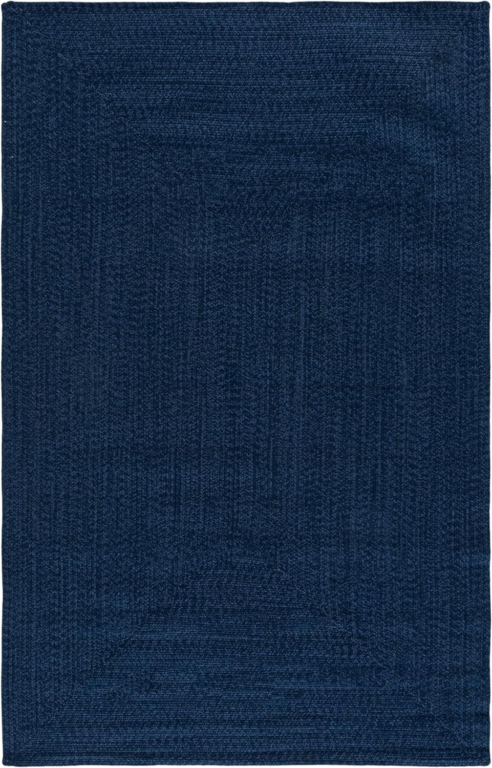 image:imageSAFAVIEH Washable Rug Outdoor Braided Collection 5 x 8 Oval Green Handmade amp Reversible NonShedding amp Easy to Clean Ideal for Patio Backyard Mudroom BRD315ANavy