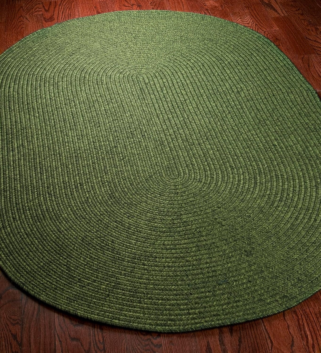 image:imageSAFAVIEH Washable Rug Outdoor Braided Collection 5 x 8 Oval Green Handmade amp Reversible NonShedding amp Easy to Clean Ideal for Patio Backyard Mudroom BRD315AGreen