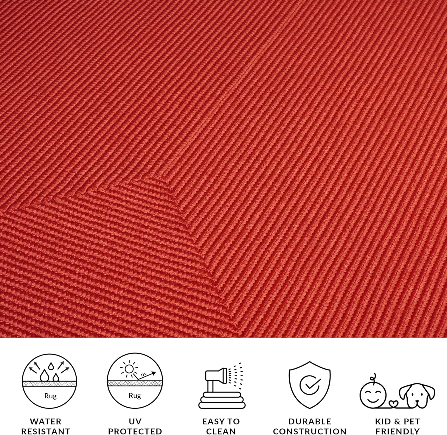 image:imageSAFAVIEH Washable Rug Outdoor Braided Collection 5 x 8 Oval Green Handmade amp Reversible NonShedding amp Easy to Clean Ideal for Patio Backyard Mudroom BRD315ARust