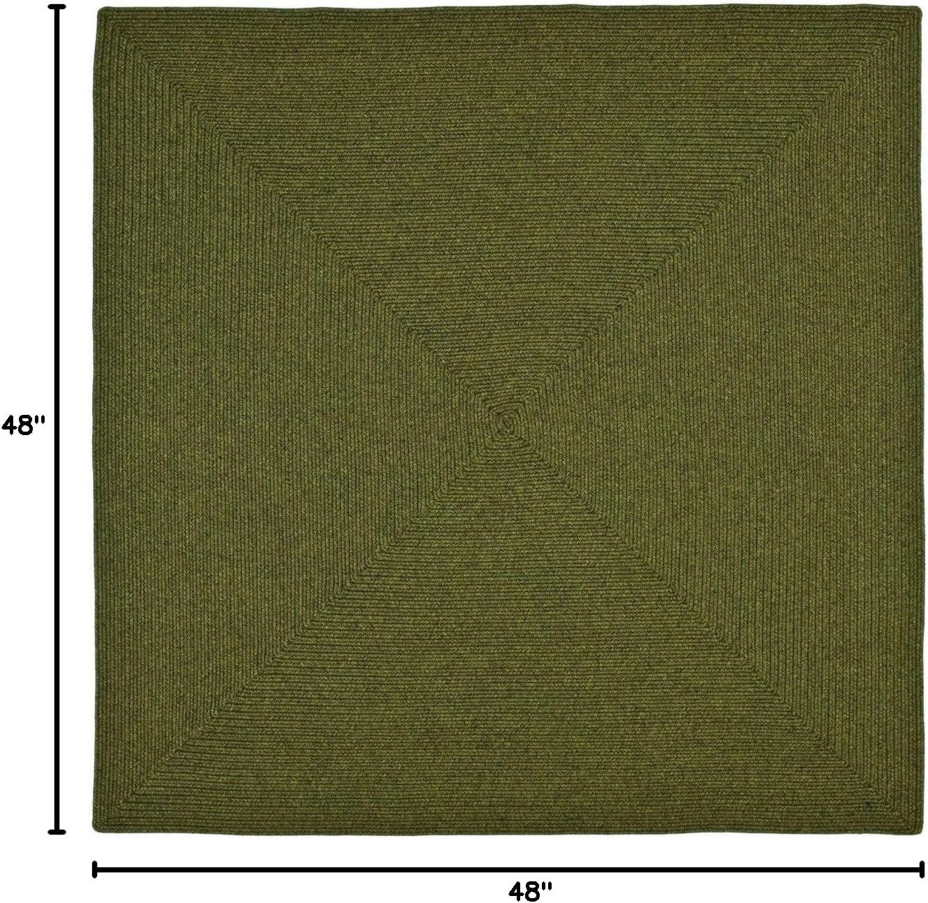 image:imageSAFAVIEH Washable Rug Outdoor Braided Collection 5 x 8 Oval Green Handmade amp Reversible NonShedding amp Easy to Clean Ideal for Patio Backyard Mudroom BRD315AGreen
