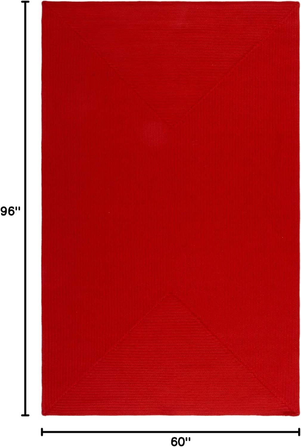 image:imageSAFAVIEH Washable Rug Outdoor Braided Collection 5 x 8 Oval Green Handmade amp Reversible NonShedding amp Easy to Clean Ideal for Patio Backyard Mudroom BRD315ARust