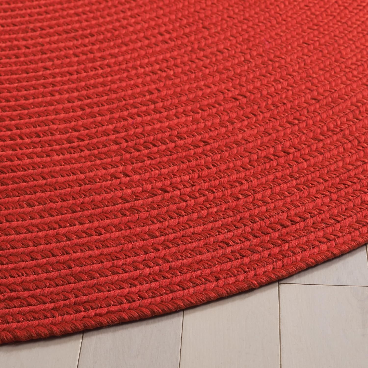 image:imageSAFAVIEH Washable Rug Outdoor Braided Collection 5 x 8 Oval Green Handmade amp Reversible NonShedding amp Easy to Clean Ideal for Patio Backyard Mudroom BRD315ARust
