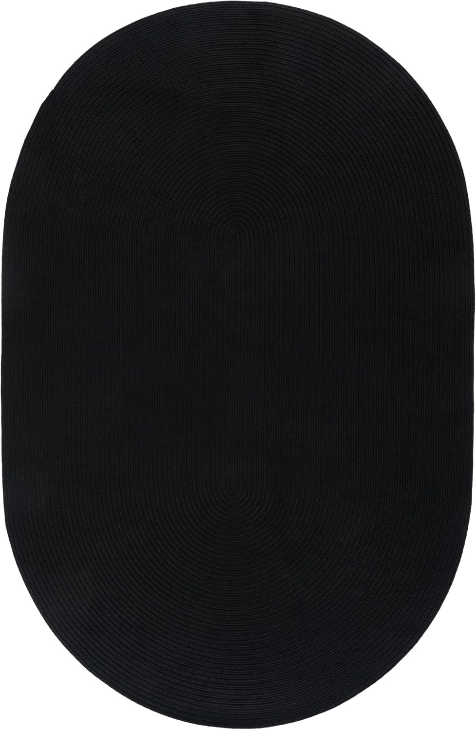 image:imageSAFAVIEH Washable Rug Outdoor Braided Collection 5 x 8 Oval Green Handmade amp Reversible NonShedding amp Easy to Clean Ideal for Patio Backyard Mudroom BRD315ABlack