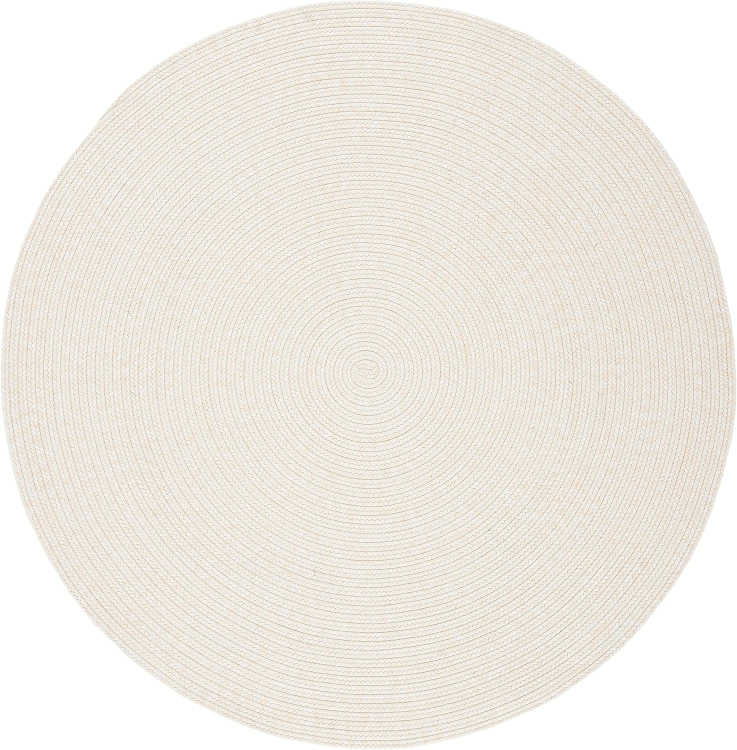 image:imageSAFAVIEH Washable Rug Outdoor Braided Collection 5 x 8 Oval Green Handmade amp Reversible NonShedding amp Easy to Clean Ideal for Patio Backyard Mudroom BRD315AIvoryBeige