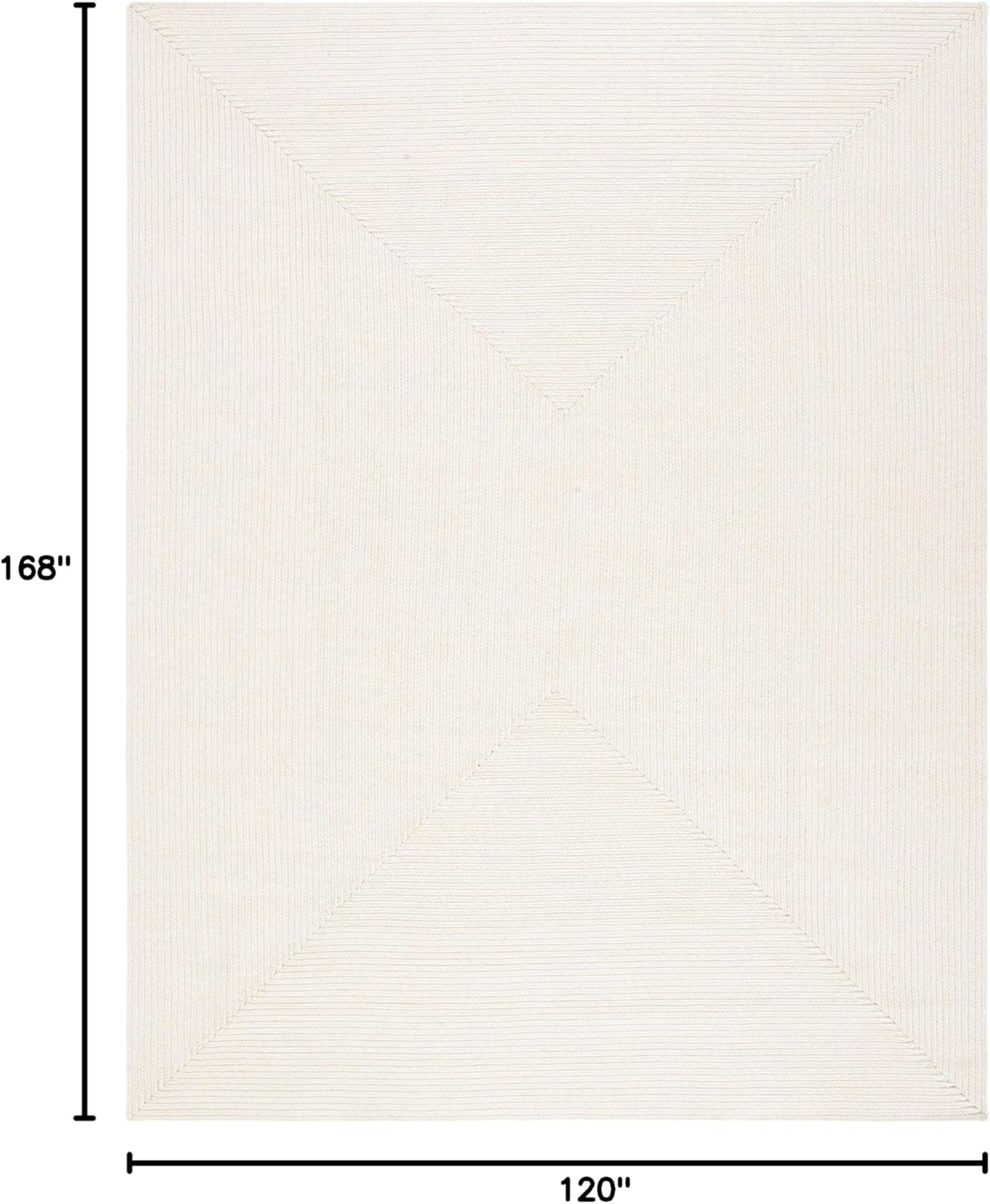 image:imageSAFAVIEH Washable Rug Outdoor Braided Collection 5 x 8 Oval Green Handmade amp Reversible NonShedding amp Easy to Clean Ideal for Patio Backyard Mudroom BRD315AIvoryBeige