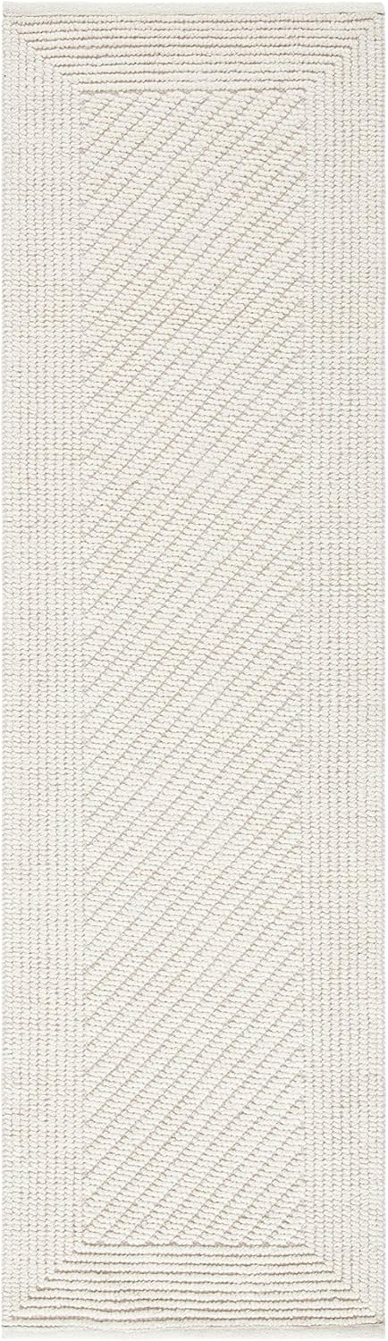 image:imageSafavieh Natura Collection Runner Rug 23 x 8 Ivory Handmade Wool Ideal for High Traffic Areas in Living Room Bedroom NAT450AIvory