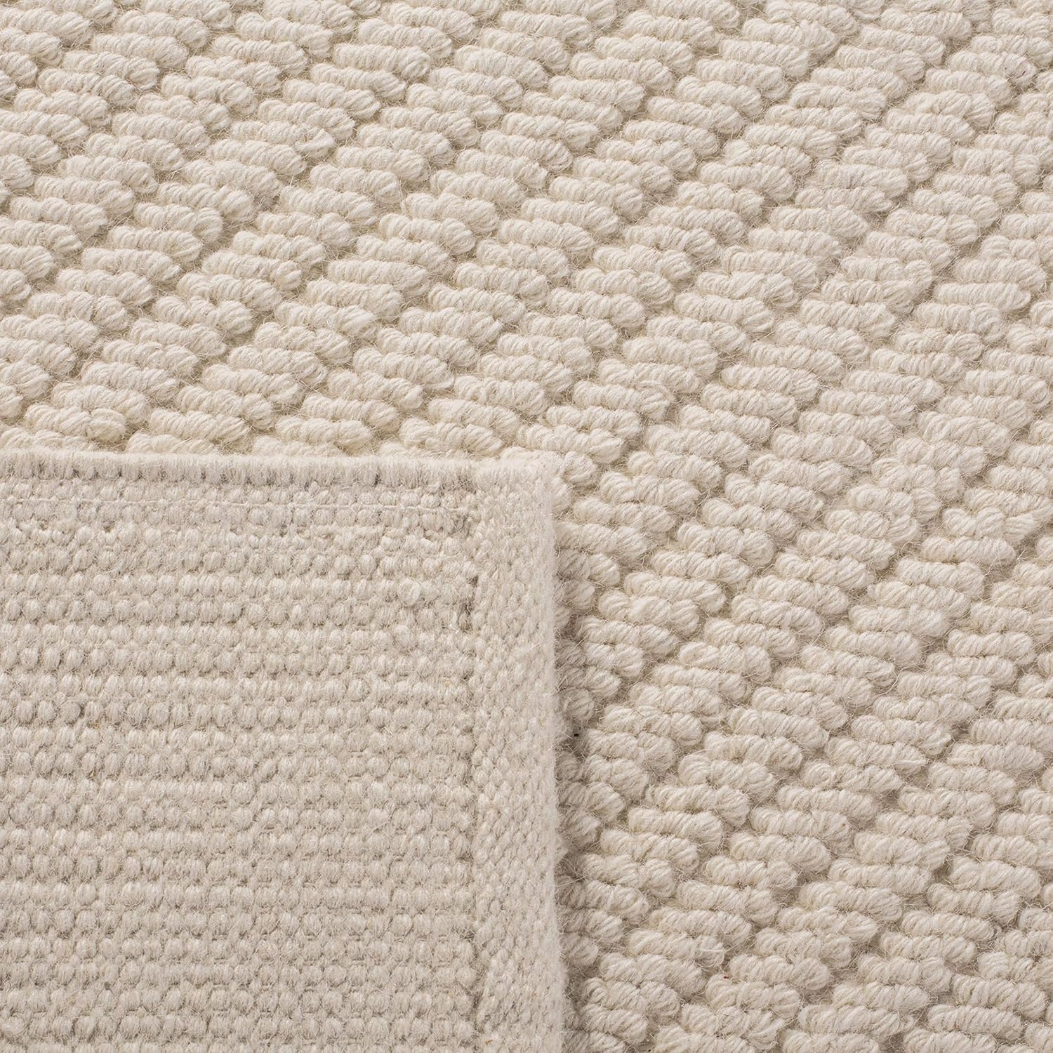image:imageSafavieh Natura Collection Runner Rug 23 x 8 Ivory Handmade Wool Ideal for High Traffic Areas in Living Room Bedroom NAT450AIvory