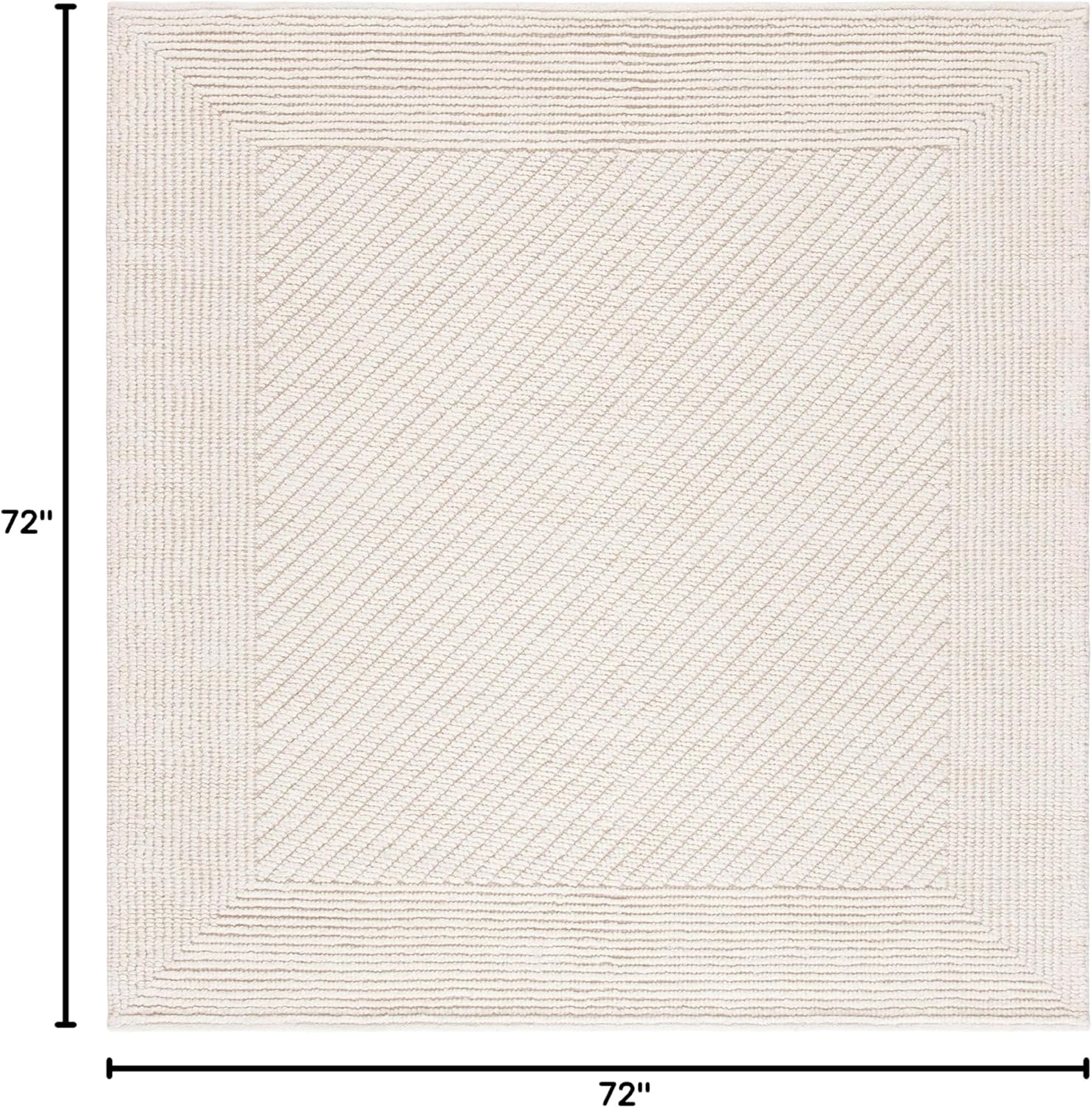 image:imageSafavieh Natura Collection Runner Rug 23 x 8 Ivory Handmade Wool Ideal for High Traffic Areas in Living Room Bedroom NAT450AIvory