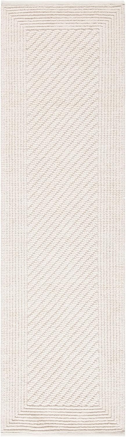 image:imageSafavieh Natura Collection Runner Rug 23 x 8 Ivory Handmade Wool Ideal for High Traffic Areas in Living Room Bedroom NAT450AIvory