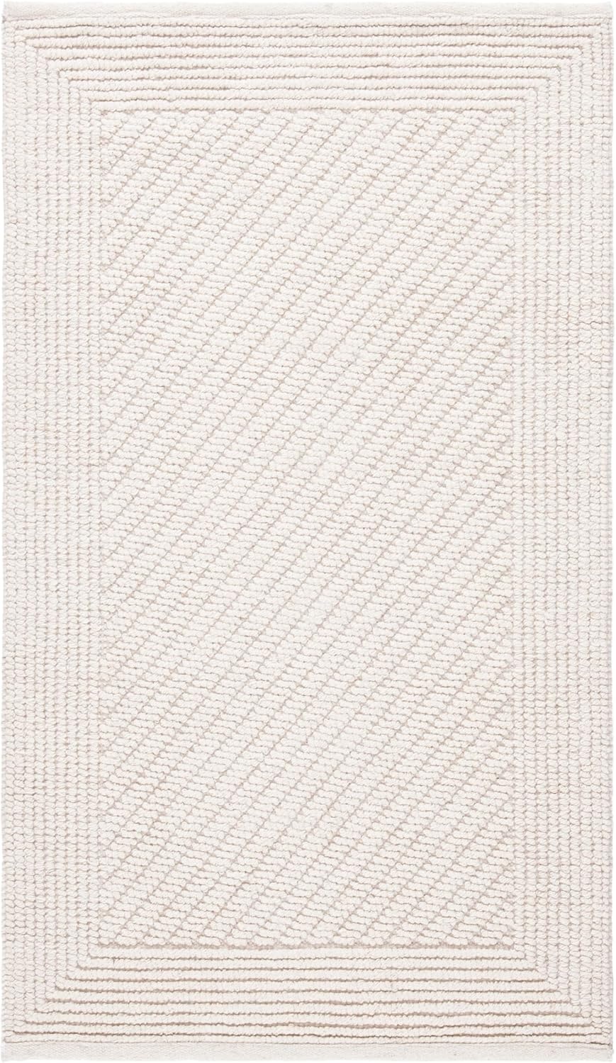 image:imageSafavieh Natura Collection Runner Rug 23 x 8 Ivory Handmade Wool Ideal for High Traffic Areas in Living Room Bedroom NAT450AIvory