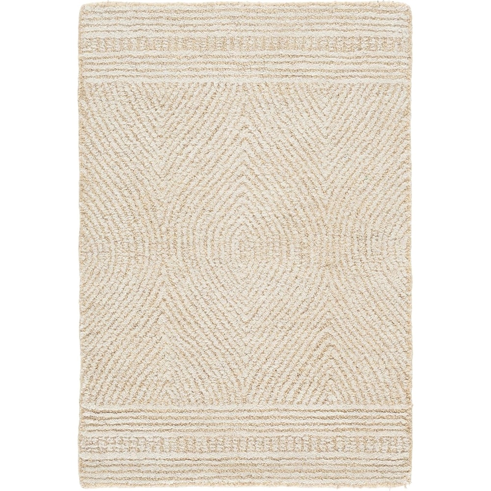 image:imageSAFAVIEH Abstract Collection Area Rug 10 Square Ivory amp Charcoal Handmade Wool Ideal for High Traffic Areas in Living Room Bedroom ABT340HIvoryBeige