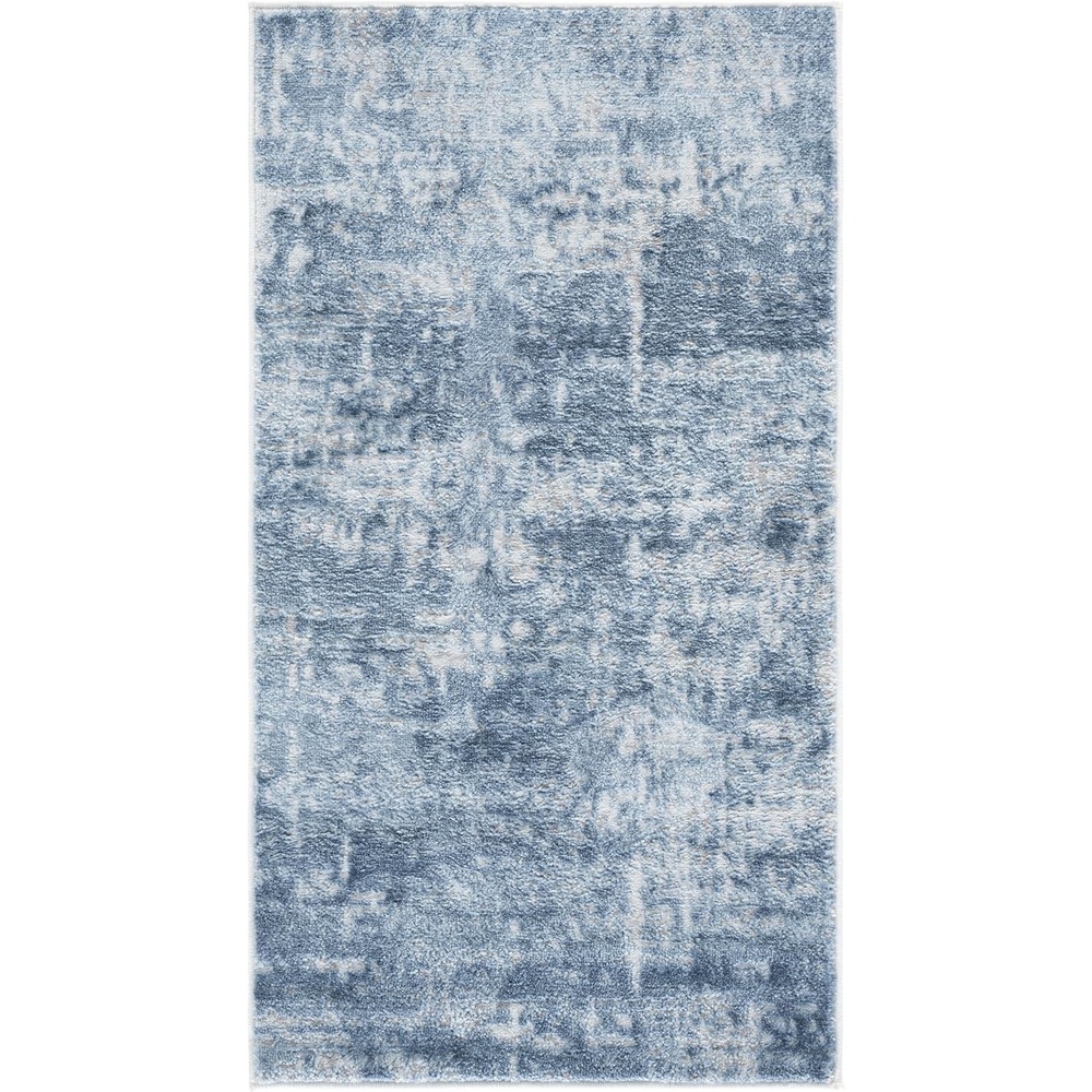 image:imageSAFAVIEH Amelia Collection Area Rug 8 x 10 Ivory amp Blue Modern Abstract Design NonShedding amp Easy Care Ideal for High Traffic Areas in Living Room Bedroom ALA700AIvorySteel Blue