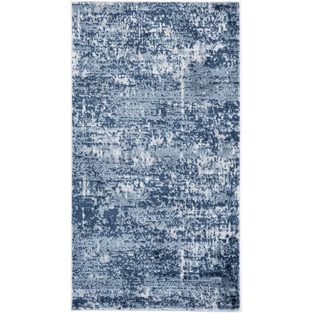 image:imageSAFAVIEH Amelia Collection Area Rug 8 x 10 Ivory amp Blue Modern Abstract Design NonShedding amp Easy Care Ideal for High Traffic Areas in Living Room Bedroom ALA700AIvoryDark Blue