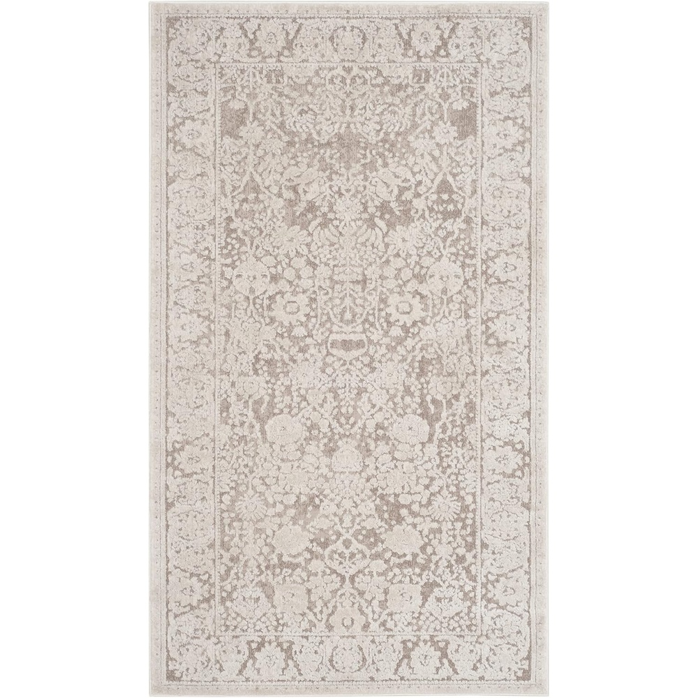 image:imageSAFAVIEH Area Rug 10 Square Reflection Collection Large Beige amp Cream NonShedding amp Easy Cleaning Ideal for Living Room Bedroom RFT663ABeigeCream