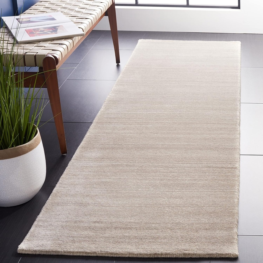 image:imageSAFAVIEH Area Rug 8x10 Himalaya Collection Large Stone Handmade Wool Ideal for Living Room Bedroom Office Dining Space HIM820AStone