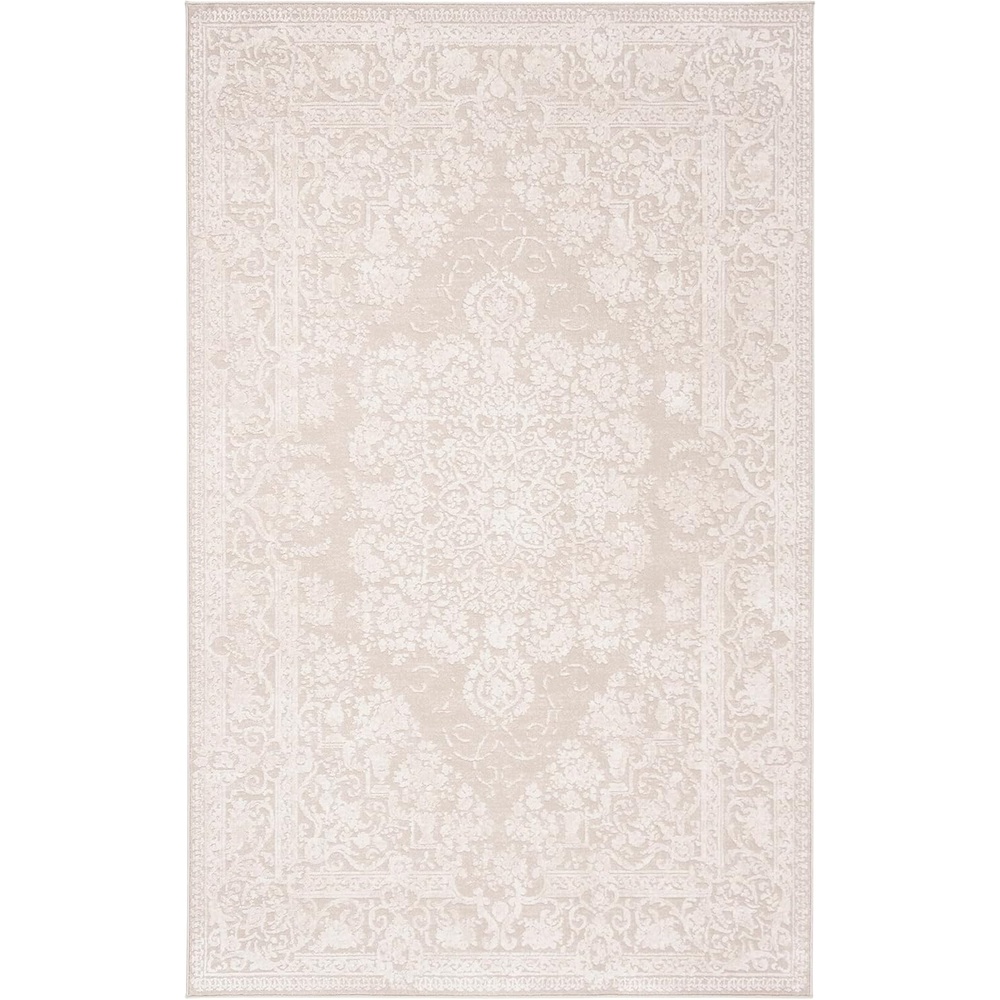 image:imageSAFAVIEH Area Rug 8x10 Reflection Collection Large Cream amp Ivory NonShedding amp Easy Cleaning Ideal for Living Room Bedroom Dining Space RFT664DCremeIvory
