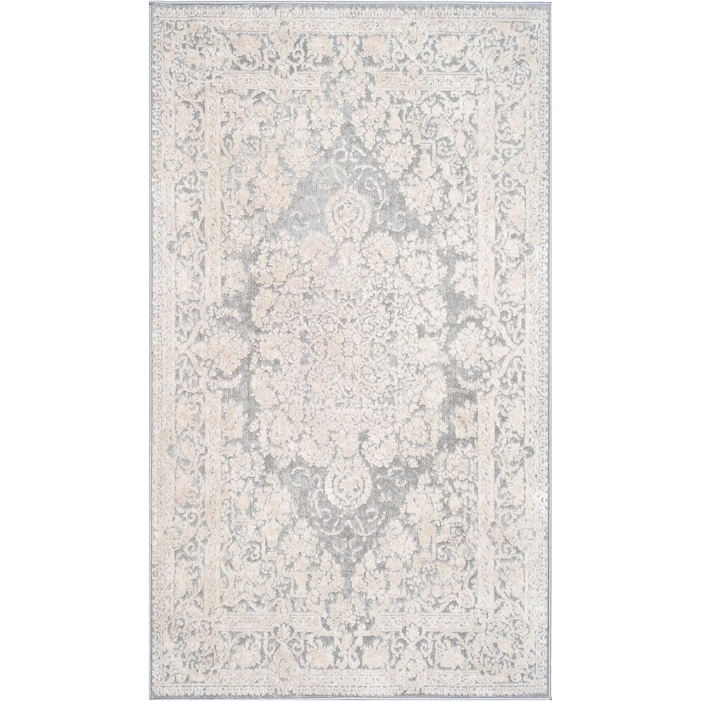 image:imageSAFAVIEH Area Rug 8x10  Reflection Collection  Large  Cream amp Ivory NonShedding amp Easy Cleaning Ideal for Living Room Bedroom Dining Space RFT664DLight GreyCream