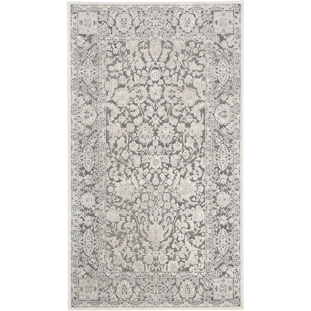 image:imageSAFAVIEH Area Rug 8x10 Reflection Collection Large Cream amp Ivory NonShedding amp Easy Cleaning Ideal for Living Room Bedroom Dining Space RFT667DDark GreyCream