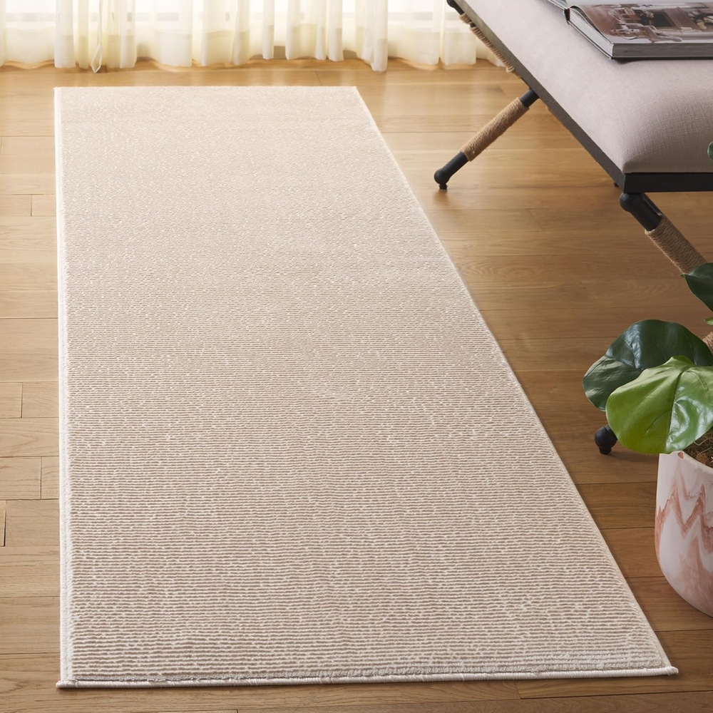image:imageSAFAVIEH Area Rug 8x10  Revive Collection  Large  Green Solid Pattern NonShedding amp Easy Cleaning Ideal for Living Room Bedroom Office Dining Space REV102YBeige
