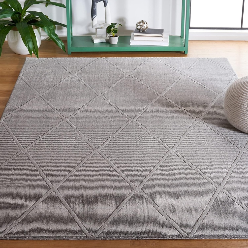 image:imageSAFAVIEH Area Rug 8x10 Revive Collection Large Green Trellis Pattern NonShedding amp Easy Cleaning Ideal for Living Room Bedroom Office Dining Space REV104YGrey