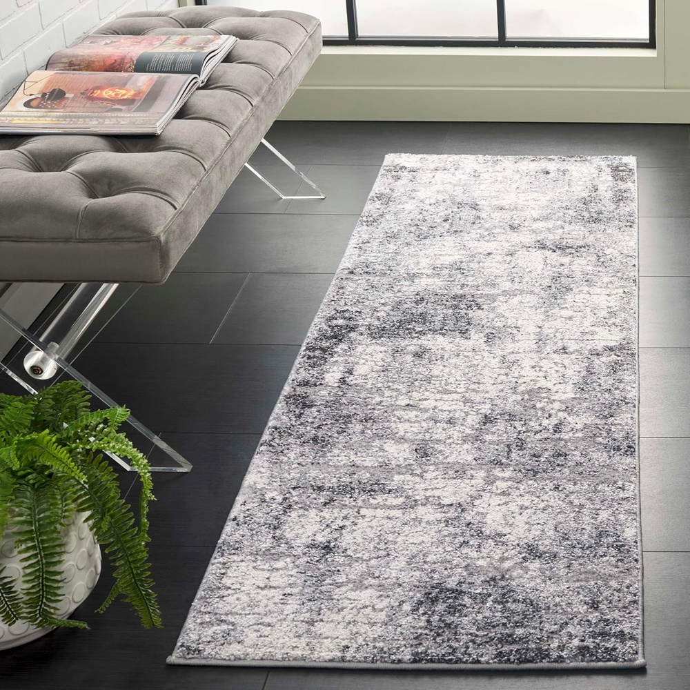 image:imageSAFAVIEH Area Rug 8x10 Spirit Collection Large Taupe amp Ivory Modern Abstract Design NonShedding amp Easy Cleaning Ideal for Living Room Bedroom Office Dining Space SPR126EIvoryGrey