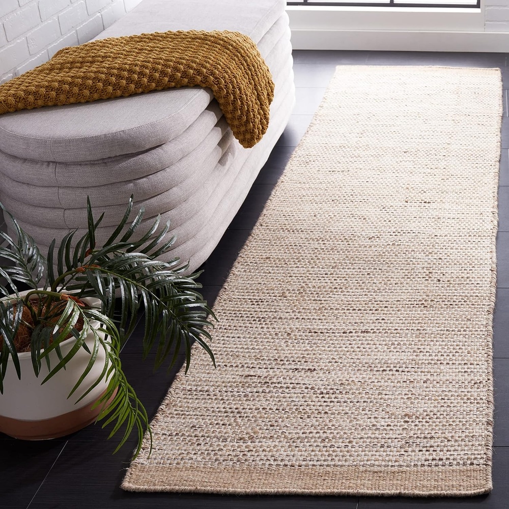 image:imageSAFAVIEH Area Rug 8x10 Vermont Collection Large Ivory Handmade Wool Ideal for Living Room Bedroom Office Dining Space VRM807ABeigeIvory